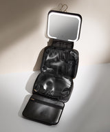 LED Mirror Beauty Organiser Black